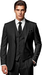 Classic 3 Piece Men's Suit with Regular Fit and Sophisticated Peak Lapel