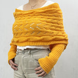Winter Versatile Double-sided Cold-proof Thickened Warm Shawl Women's Scarf CN382