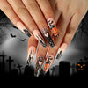 Halloween Wearable Nail Art Stickers Ghost Nail Decals Horror Ghost Long