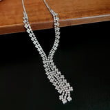 Flash Diamond Tassel Necklace Luxury Dress Accessories Dinner Clavicle Necklace CN07