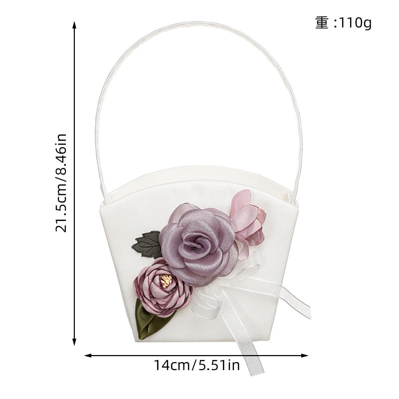 Artificial Flower Decoration Small Flower Basket, LH-5813