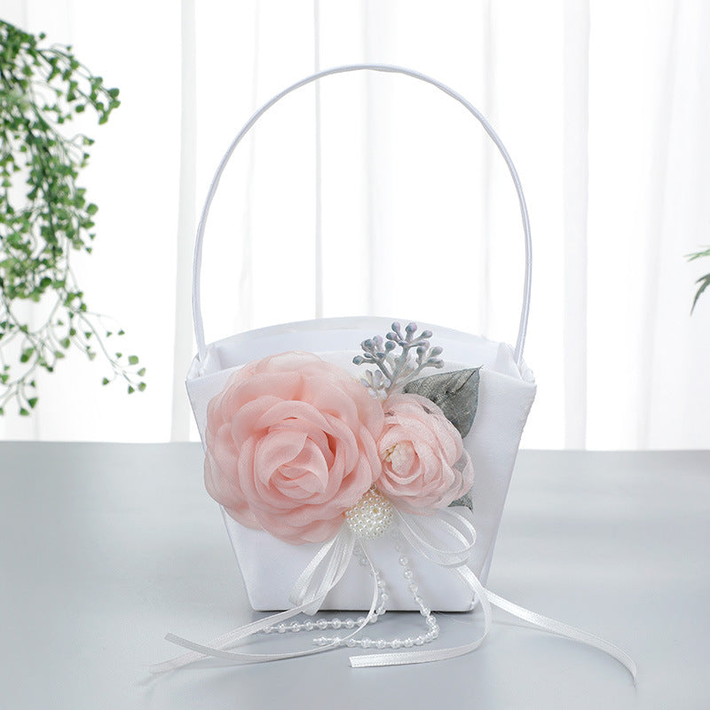 Artificial Flower Decoration Small Flower Basket, LH-5740