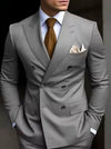 Casual Men's 2 Pieces Mens Suit Regular Fit Notch Lapel Tuxedos (Blazer+Pants)