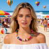 Pearl Colored Necklace Summer Collarbone Chain Necklace