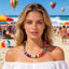 Pearl Colored Necklace Summer Collarbone Chain Necklace