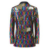 Men's 2-Piece Sequin Floral Embroidery Shawl Collar Tuxedo 5 Color CN442