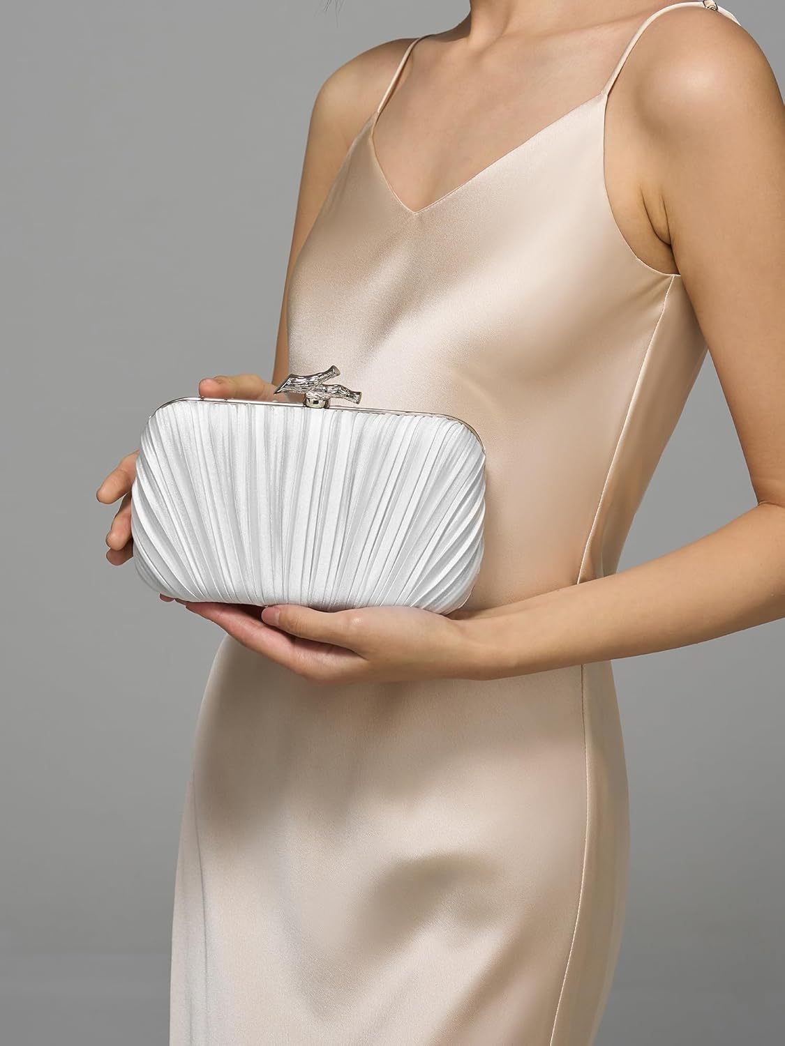 New Pleated Clutch Dinner Bag Ladies Evening Dress Bag Wedding Evening Dress Bag CN36