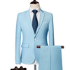Casual Men's 2 Pieces Mens Suit Regular Fit Notch Lapel Tuxedos (Blazer+Pants)