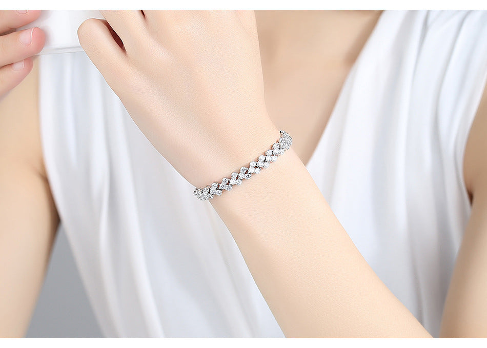 Shining Roman Bracelet New Girl Studded Exquisite Jewelry CN61