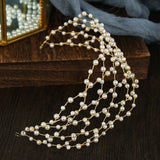 Mesh Hairband Pearl Headgear Accessories