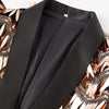 Men's Fashion Tuxedo Jacket Tassels Sequin Rose Gold CN446