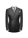 Black Casual Collar Coat Jacket Slim Button Small Suit Strips Single Jacket