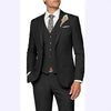 Classic 3 Piece Men's Suit with Regular Fit and Sophisticated Peak Lapel