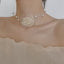 Retro Pearl Choker Necklace French Temperament Clavicle Chain CN130