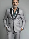 Elegant Classic 3 Piece Men's Suit with Regular Fit and Sophisticated Peak Lapel