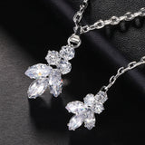 Bridal Wedding Pearl Necklace With Tassel Back Chain