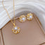 Flash Diamond Tassel Luxury Dress Accessories Dinner Clavicle Necklace Earring CN253