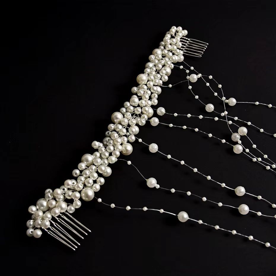 Multi-layer Hair Chain Female High-quality Elegant Bridal Headdress Rhinestone Hairpin CN160