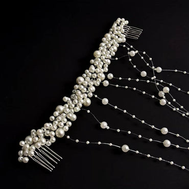 Multi-layer Hair Chain Female High-quality Elegant Bridal Headdress Rhinestone Hairpin CN160