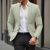 Casual Single-row Button Suit Jacket Men's Slim Suit Jacket Long Sleeves Suit