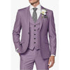 Classic 3 Piece Men's Suit with Regular Fit and Sophisticated Peak Lapel