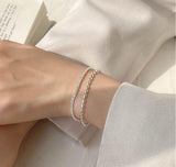 Double-layer Bracelet Summer Light Luxury Starry Sparkling Jewelry