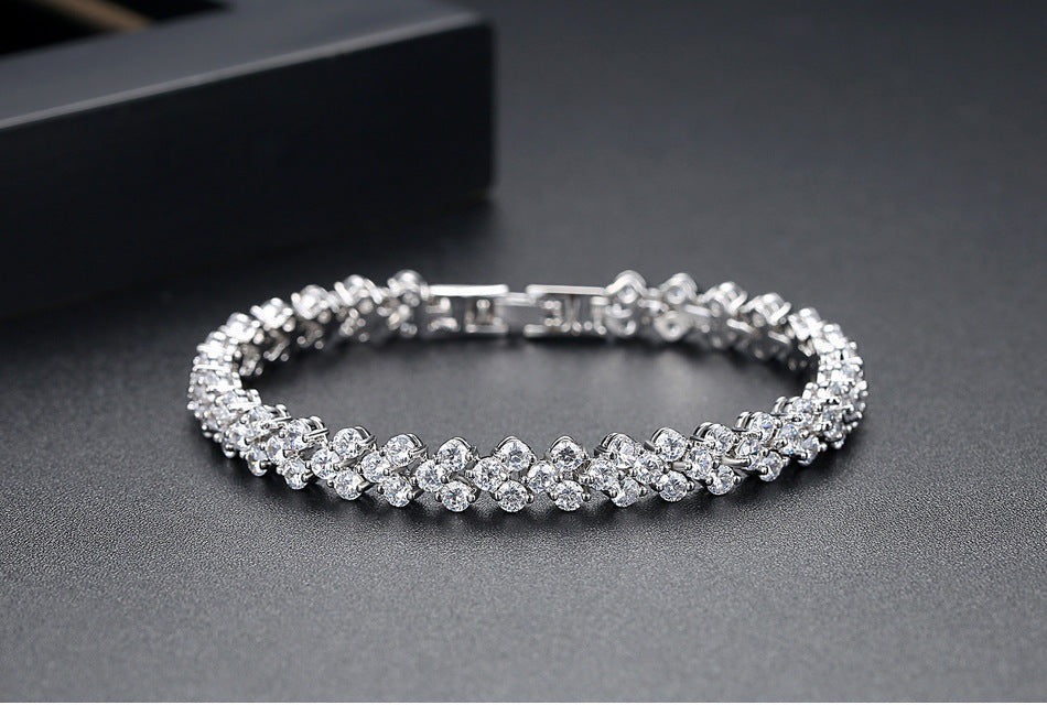 Shining Roman Bracelet New Girl Studded Exquisite Jewelry CN61