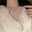 Retro Pearl Choker Necklace French Temperament Clavicle Chain CN132