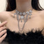 Flash Diamond Tassel Necklace Luxury Dress Accessories Dinner Clavicle Necklace CN83