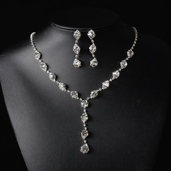 Flash Diamond Tassel Necklace Luxury Dress Accessories Dinner Clavicle Necklace CN174
