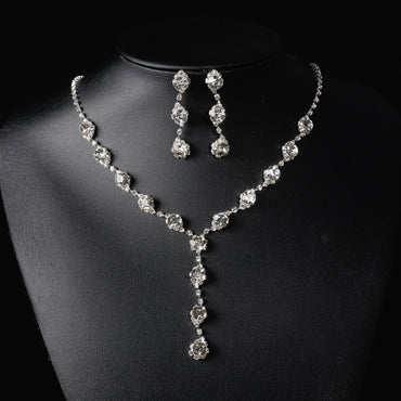Flash Diamond Tassel Necklace Luxury Dress Accessories Dinner Clavicle Necklace CN174