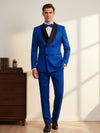 Elegant men's plus-size collar suit 2 piece Double Row Suit