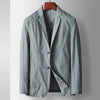 Casual Double-row Button Suit Jacket Men's Slim Suit Jacket Long Sleeves Suit