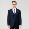 Elegant Classic 3 Piece Men's Suit with Regular Fit and Sophisticated Peak Lapel