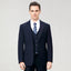 Elegant Classic 3 Piece Men's Suit with Regular Fit and Sophisticated Peak Lapel
