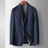Casual Double-row Button Suit Jacket Men's Slim Suit Jacket Long Sleeves Suit