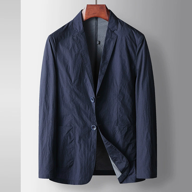 Casual Double-row Button Suit Jacket Men's Slim Suit Jacket Long Sleeves Suit