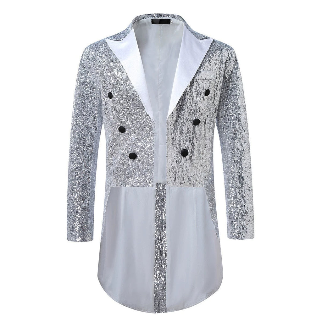 Men Suit Tuxedo Banquet Sequined Men Coat