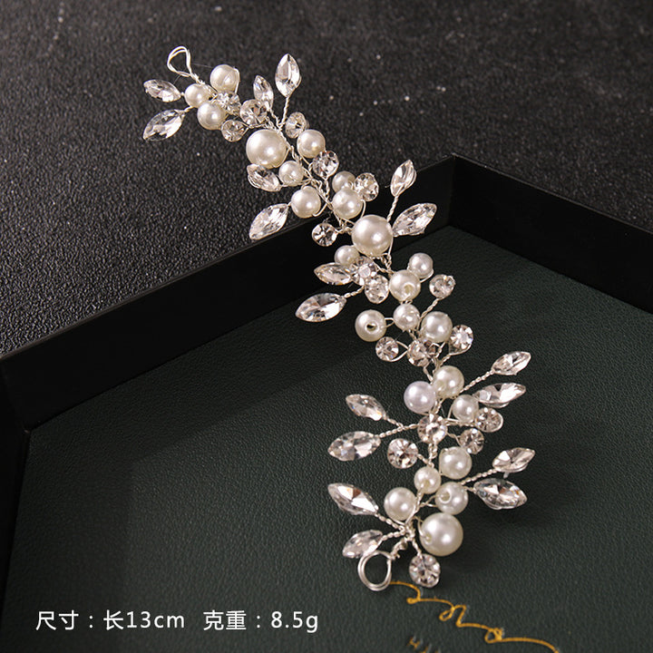New Bride Rhinestone Pearl Hairband Accessories Wedding Dress Hair Accessories