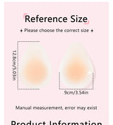 Silicone Nipple Covers - 1 Pair Women's Reusable Adhesive Invisible Pasties Nippleless Covers