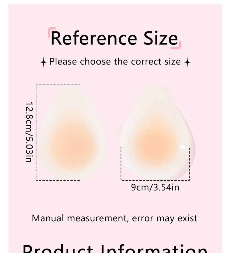 Silicone Nipple Covers - 1 Pair Women's Reusable Adhesive Invisible Pasties Nippleless Covers