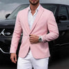 Casual Single-row Button Suit Jacket Men's Slim Suit Jacket Long Sleeves Suit