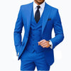 Casual Men's 3 Pieces Mens Suit Regular Fit Notch Lapel Tuxedos (Blazer+vest+Pants) CN556