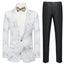 Men's Slim Fit Tuxedo Jacket Embroidery Sequin Jacket 2 Color CN453