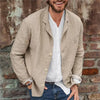 Casual Cotton Coat Jacket Slim Button Long Sleeves Suit Single Jacket
