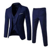 Casual Men's Suit Slim Fit Single Breasted 3 Piece Business Tuxedos