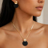 Flash Diamond Tassel Luxury Dress Accessories Dinner Clavicle Necklace Earring