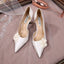 White Camellia Satin High Heels Bridal Shoes Wedding Shoes