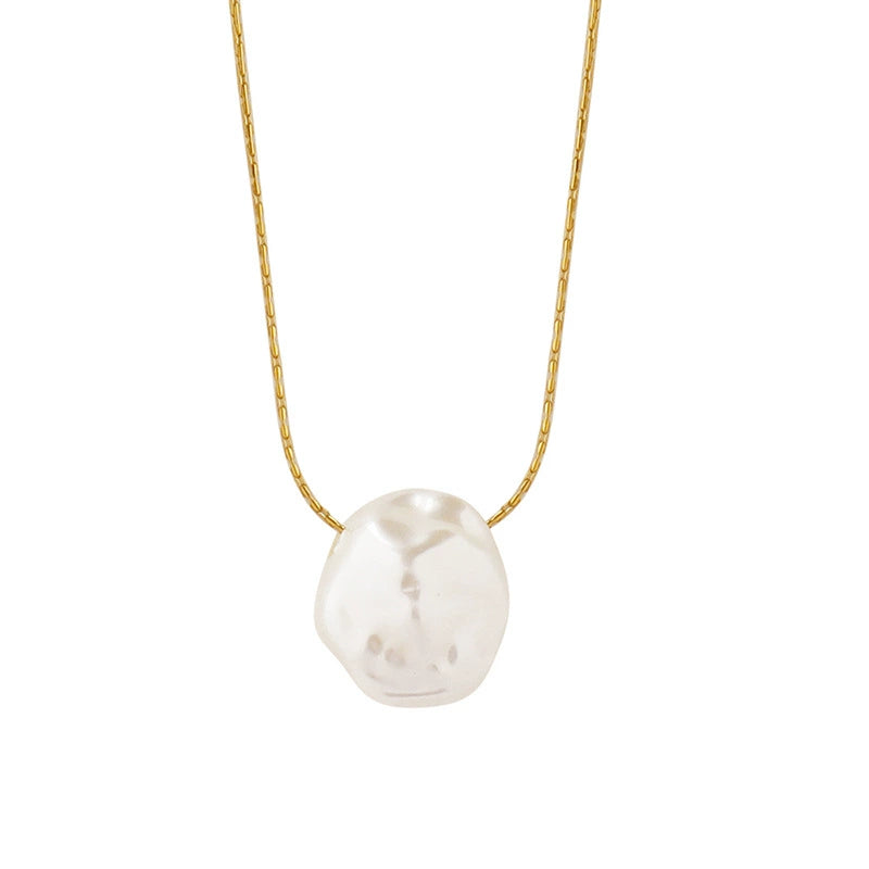 Elegant Design Baroque Inspired Irregular Necklace