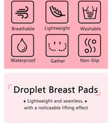 Silicone Nipple Covers - 1 Pair Women's Reusable Adhesive Invisible Pasties Nippleless Covers